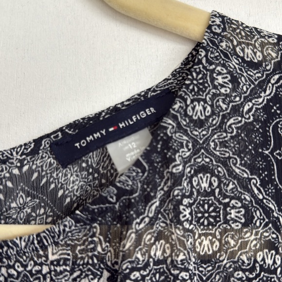 Tommy Hilfiger Black and Gray Bishop Sleeve Sundress - Picture 3 of 5